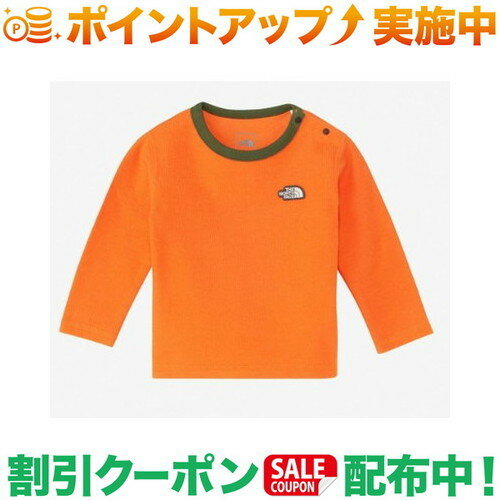 (ノースフェイス)THE NORTH FACE ラッチパイルクルー (マンダリン) ベビー ロングtシャツ ロンt 秋服 冬服 トップス tシャツ 長袖 ブランド アウトドア アウトドアファッション ノースフェイス ベビー服 赤ちゃん服 男の子 キッズ服 子供服 ロンティー