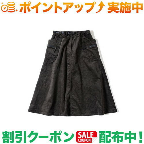 (グリップスワニー)GRIP SWANY W's CORDUROY CAMP SKIRT (BLACK)