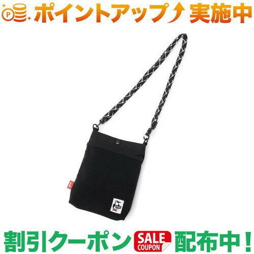 クーポン配布中★(チャムス)CHUMS リサイクルメッシュポケットショルダーバッグ (Black)