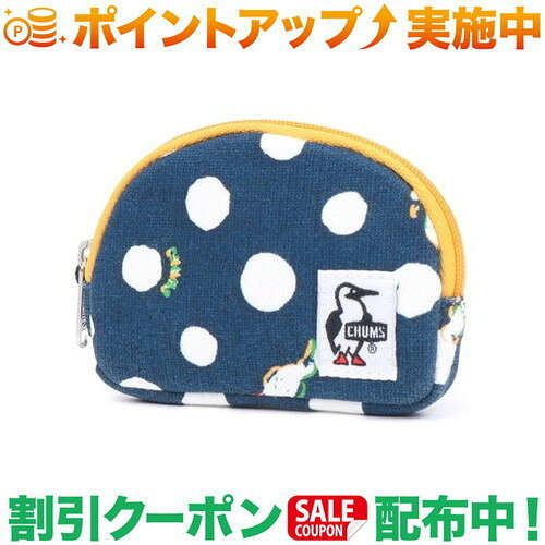 クーポン配布中★(チャムス)CHUMS ハーフラウンドコインポーチスウェット (Happy Dot)
