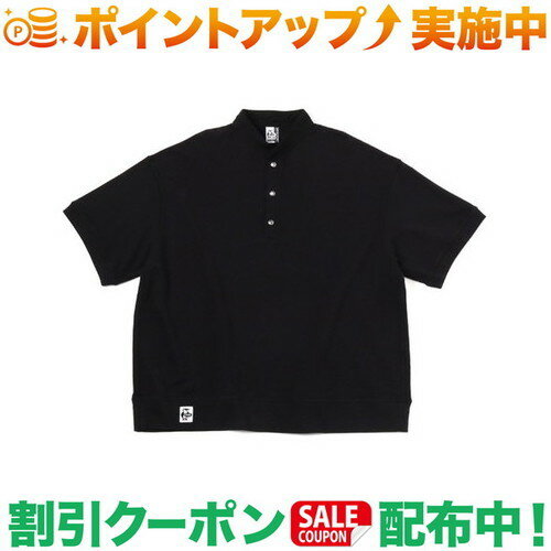 (チャムス)CHUMS Oversized S/S Hurricane Top LP (Black)