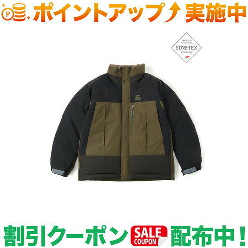 チャムス アウトドアジャケット メンズ (チャムス)CHUMS ゴアテックスインフィニアムダウンジャケット (Black/Khaki) L | アウトドア ブランド アウトドアブランド ジャケット 冬服 登山 キャンプ レジャー 山登り アウトドアジャケット 登山服 キャンプ服 トレッキング メンズ 男性