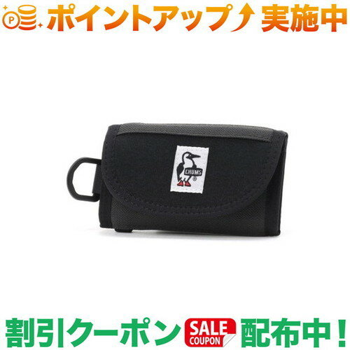 スーパーSALEクーポン★10%オフ(チャムス)CHUMS Key Case Sweat Nylon (Black/Charcoal)