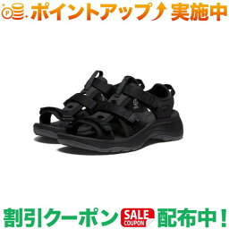 (キーン)KEEN アストリア ウエスト オープン トゥ サンダル (W-BLACK/BLACK) |ウィメンズ