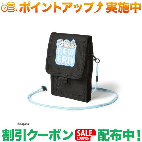 Pouch - クーポン配布中★(ニューエラ)NEW ERA スクエアネックポーチ 0.3L ちいかわ / ちいかわ・ハチワレ・うさぎ (ブラック)