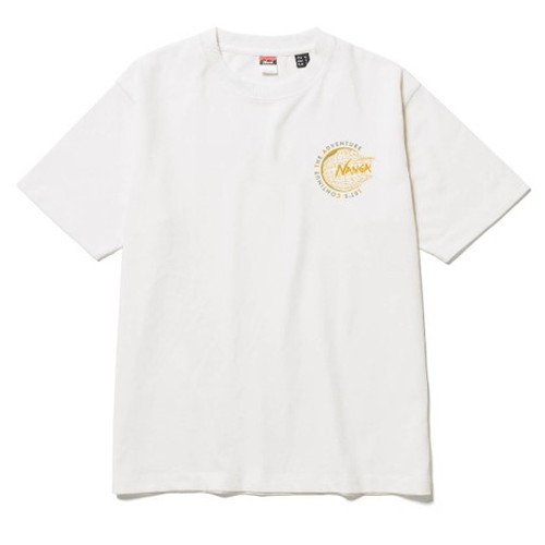 WINTER SALE開催中★(ナンガ)NANGA 別注Tシャツ LET'S CONTINUE THE ADVENTURE TEE (WHT)