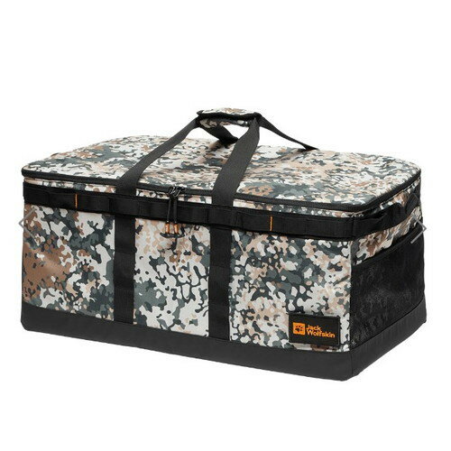 ■詳細リサイクルポリエステルで仕立てた、500Dのリップストップ素材を使用。サイドパネルのメッシュポケットや内部の大型ポケット、可動式の仕切り、外周を覆うウェビングテープなど、細かなディテールワークで、抜群の収納力を実現した大型ギアバッグで...