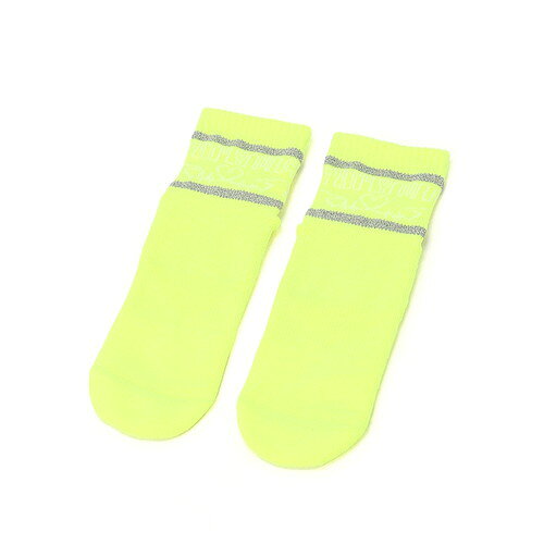 SPRING SALE開催中★(チャムス)CHUMS ランニングハートビートクルーソックス (Lime)