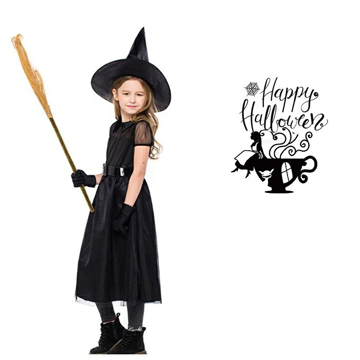 ハロウィン コスプレ 女の子 ハロウイン衣装 悪魔 魔女 キッズ コスチューム コスプレ衣装 魔女 子供 女の子 魔法使い Halloween衣装 cosplay パーティー キッズ 宴会 余興 忘年会 ダンス衣装 巫女 悪魔 魔女 crosscounter-10001895 debary サンプル画像2