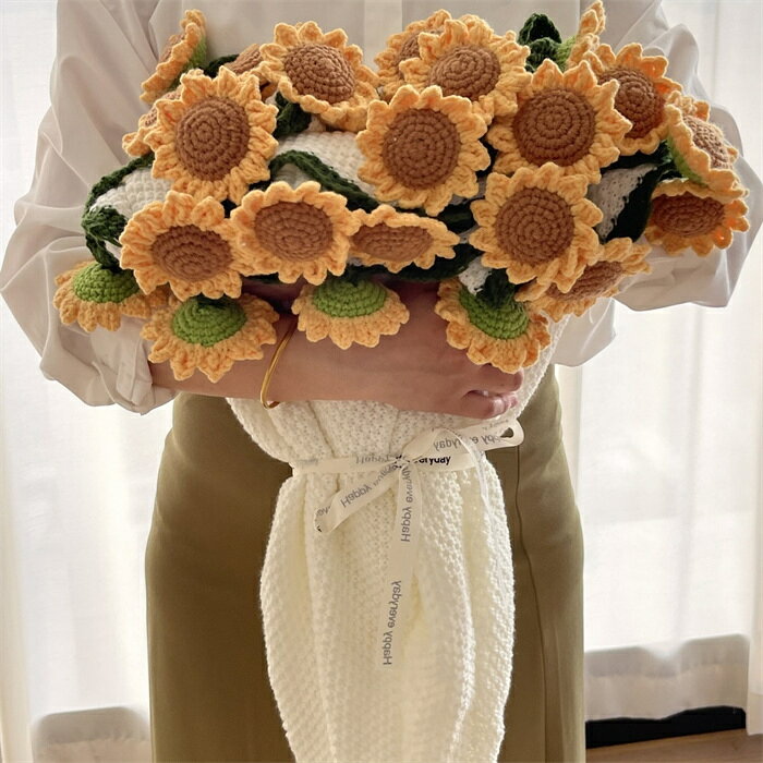 花束ブランケット 完成品ブーケブランケット マジックフラワー かぎ針編み・ニット製・手編みフラワーデザイン 手編み花 雰囲気 洗える 丸洗いOK インテリア 部屋飾り プレゼント ギフト 母の日 恋人 デート 誕生日(3.0)