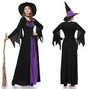 ハロウィン 魔女 衣装 仮装 ロングドレス 帽子 チョーカー 女王様 女王 魔女 吸血鬼 コスプレ衣装 コス ウィッチ お化け レディース お姫様 ハロウイン ...