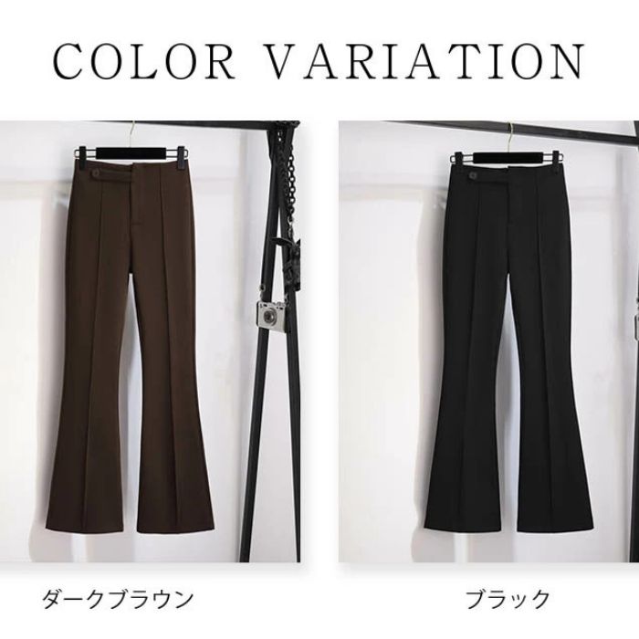 パンタロン レディース ボトムス 春 秋 美シルエット ストレッチ パンツ センタープレス イージーパンツ リラックスパンツ ロングパンツ ロング丈 タイト 着痩せ 美脚 着回し 定番 上品 きれいめ 通勤 オフィス 無地 30代 40代 50代 無地 黒 ブラック ブラウン