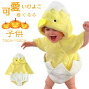 ベビー 着ぐるみ ロンパース ハロウィン コスプレ 衣装 コスチューム 赤ちゃん ひよこ 可愛い Halloween キッズ 女の子 男の子 仮装 ベビー着 帽...