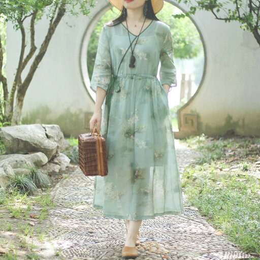 ワンピース リネン混 ロングワンピース レディース 春夏 花柄 ワンピース クルーネック ミモレ丈 ゆったり リネン コットン ワンピース キレイめ 綿麻風ワンピース 大人可愛い カジュアル 着痩せ 体型カバー ナチュラル 送料無料 ワンピース リネン混 ロングワンピース レディース 春夏 花柄 ワンピース クルーネック ミモレ丈 ゆったり リネン コットン ワンピース キレイめ 綿麻風ワンピース 大人可愛い カジュアル 着痩せ 体型カバー ナチュラル 送料無料