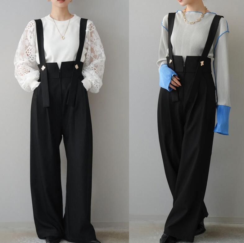 オールインワン レディース サロペットパンツ ワイドパンツ 春 夏 秋 ゆったり サロペットパンツ バルーンパンツ 体型カバー 女性 お呼ばれ 可愛い ワイドシルエット 大きいサイズ シンプル おしゃれ ゆったり カジュアル ナチュラル 着痩せ 春物 春 夏 秋
