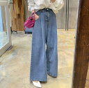 デニムパンツ レディース 春 夏 秋 ガウチョ ワイドパンツ ゆったり スカーチョ 長パンツ 体型カバー 大きいサイズ スカンツ ワイドルーズ 大人 ボトムス ハイウエスト ゆったり オーバーサイズ ゆったり カジュアル パンツ 20代 30代 40代 50代