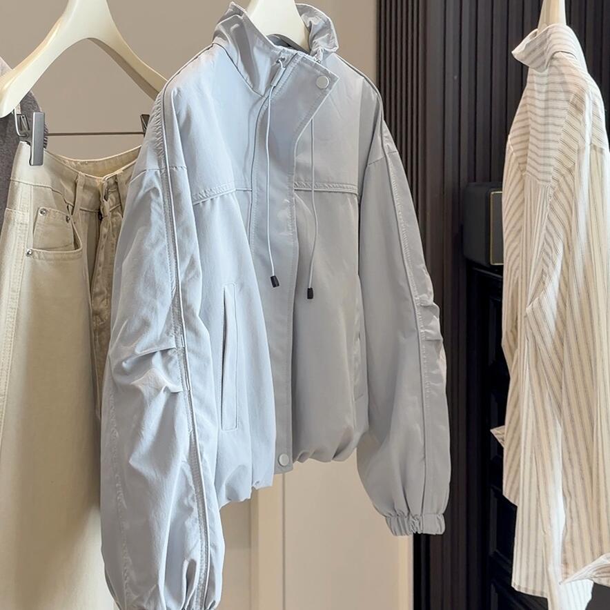 Rakuten - ジャケット トレンチコート コート ショートコート レディース スプリングコート トレンチ コート 春 春服 アウター 春トレンチ 秋トレンチ コート アウター 大きいサイズ カジュアル 大人 ゆったり 体型カバー 無地 通勤 OL 春 秋 長袖 おしゃれ