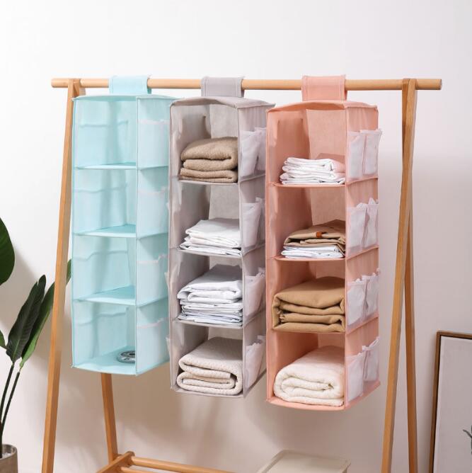 在庫一掃 即納 吊り下げ式 衣類収納袋 無地 バッグ収納ハンガー 収納ホルダー カバン収納袋 クローゼット ラック 壁掛け/整理整頓/立体/防塵/お片付け/用途多数