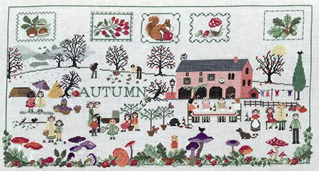 樂天商城 - AUTUMN 2018・クロスステッチ 図案 チャート 刺繍 手芸*Sara guermani*