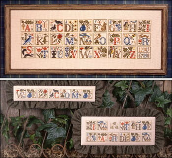 樂天商城 - Garden Alphabet・クロスステッチ 図案 チャート クリスマス 刺繍 手芸 Prairie Schooler