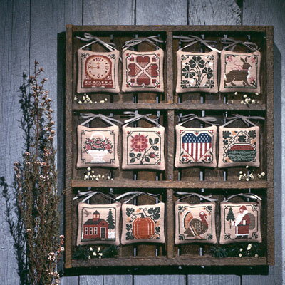 樂天商城 - A Prairie Year*コピー版・クロスステッチ 図案 チャート 刺繍 手芸* Prairie Schooler *