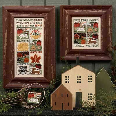 樂天商城 - MEASURE OF A YEAR*廃版・クロスステッチ 図案 チャート 刺繍 手芸* Prairie Schooler *