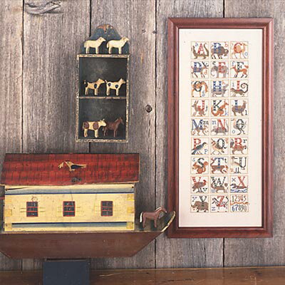 Animal Alphabet・クロスステッチ 図案 チャート クリスマス 刺繍 手芸 Prairie Schooler