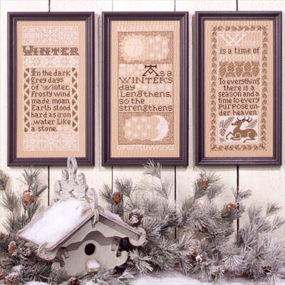 WINTER SAMPLERS*コピー版・クロスステッチ 図案 チャート 刺繍 手芸* Prairie Sch...
