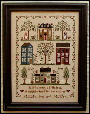 Little House Neighborhood・クロスステッチ 図案 チャート 刺繍 手芸*Little House Needleworks*