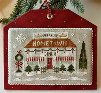 Hometown Holiday-Diner・クロスステッチ 図案 チャート 刺繍 手芸*Little House Needleworks*