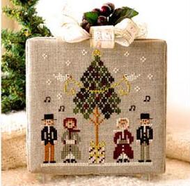 ☆クロスステッチ・チャート☆Little House Needleworks“Hometown Holiday-Caroling Quartet”☆英語表記☆ステッチカウント63W×67H