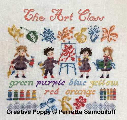 The Art Class・クロスステッチ 図案 チャート 刺繍 手芸*Perrette Samouiloff*ペレット サモイロフ