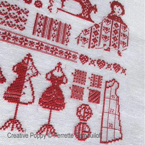 The Seamstress・クロスステッチ 図案 チャート 刺繍 手芸*Perrette Samouiloff*ペ...