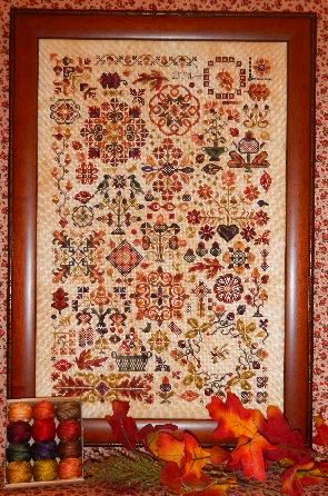 Autumn Quakers・クロスステッチ 図案 チャート 刺繍 手芸*ROSEWOOD MANOR*