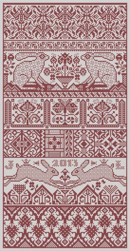 Hare Presumptive・クロスステッチ 図案 チャート 刺繍 手芸*Long Dog Samplers*