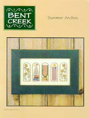 ☆クロスステッチ・チャート☆Bent Creek“Summer Arches”☆英語表記☆ステッチカウント154×68☆