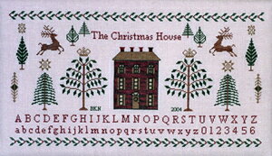 THE CHRISTMAS HOUSE SAMPLERƥå ް 㡼 ɽ *BLUE RIBBON DESIGNS*