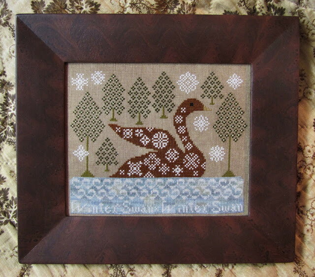 Winter Swan・クロスステッチ 図案 チャート 刺繍 手芸*Kathy Barrick*