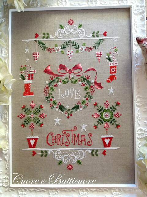 Ama Il Natale (Love Christmas)・クロスステッチ 図案 チャート 刺繍 手芸*Cuore E Batticuore*
