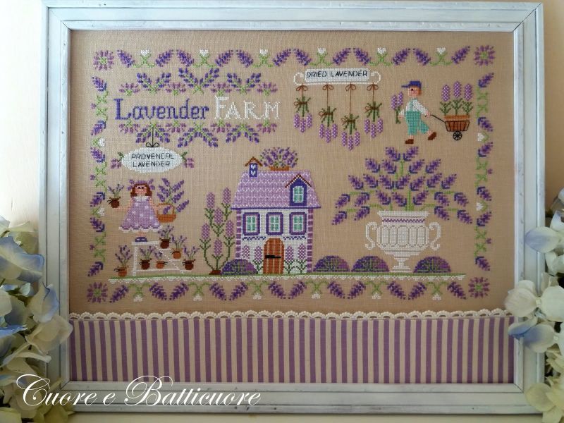 Lavender Farm・クロスステッチ 図案 チャート 刺繍 手芸*Cuore E Batticuore*