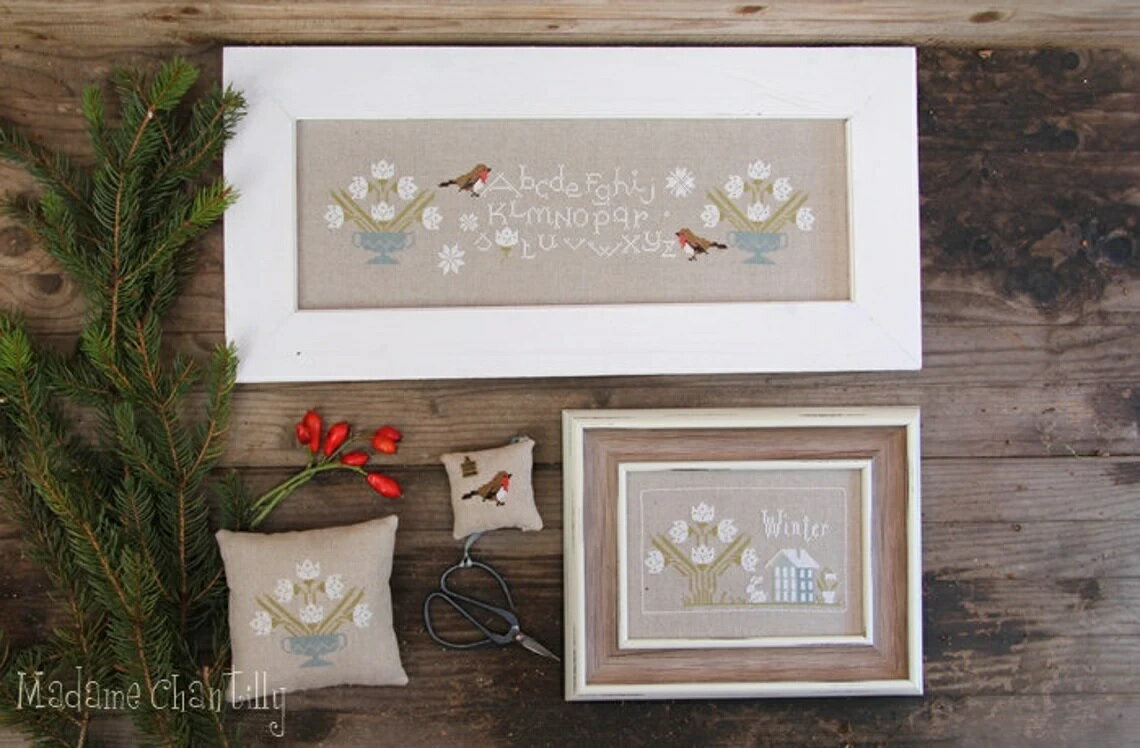 樂天商城 - Season Sampler - Winter・クロスステッチ 図案 チャート 刺繍 手芸*Madame Chantilly*