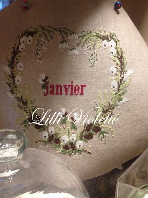 Janvier・クロスステッチ 図案 チャート 刺繍 手芸*lilli violette*