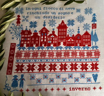 Il Mio Inverno・クロスステッチ 図案 チャート クリスマス 刺繍 手芸 lilli violette