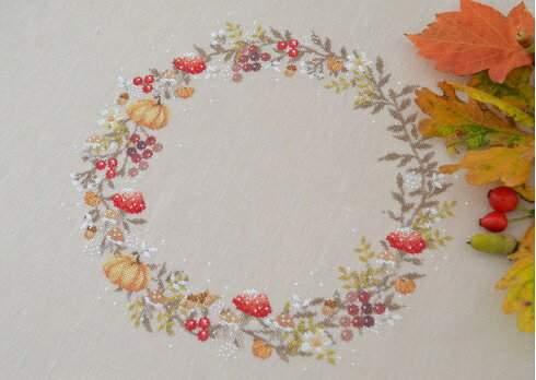 #2209・クロスステッチ 図案 チャート 刺繍 手芸*Une Croix le Temps d'un The*