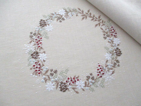#2301・クロスステッチ 図案 チャート 刺繍 手芸*Une Croix le Temps d'un The*
