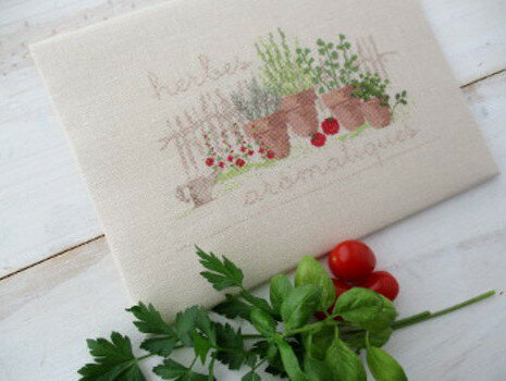 #2008・クロスステッチ 図案 チャート 刺繍 手芸*Une Croix le Temps d'un The*