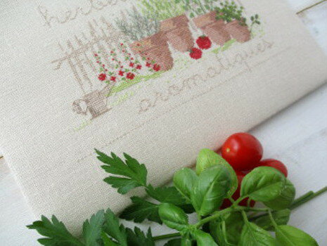 #2008・クロスステッチ 図案 チャート 刺繍 手芸*Une Croix le Temps d'un The*