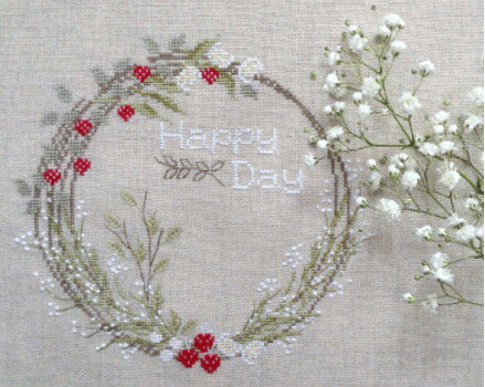 #1807・クロスステッチ 図案 チャート 刺繍 手芸*Une Croix le Temps d'un The*