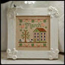 Cottage Of The Month-March・クロスステッチ 図案 チャート 刺繍 手芸*Country Cottage Needleworks*