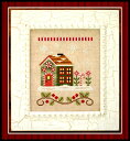 Santa's Village 8-Candy Cane Cottage・クロスステッチ 図案 チャート 刺繍 手芸*Country Cottage Needleworks*